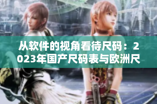从软件的视角看待尺码：2023年国产尺码表与欧洲尺码表的软件实现