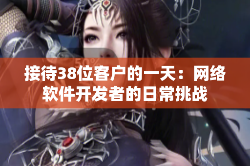 接待38位客户的一天：网络软件开发者的日常挑战
