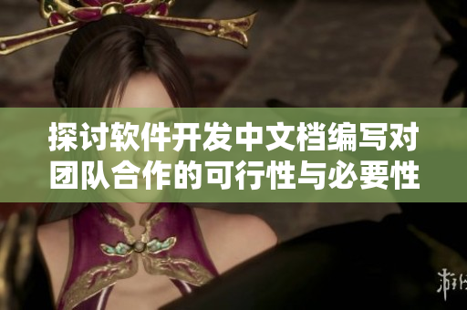 探讨软件开发中文档编写对团队合作的可行性与必要性