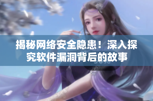 揭秘网络安全隐患！深入探究软件漏洞背后的故事