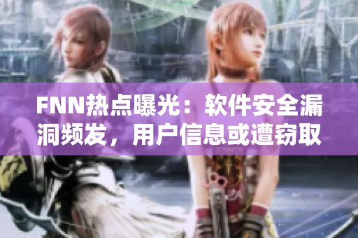 FNN热点曝光：软件安全漏洞频发，用户信息或遭窃取