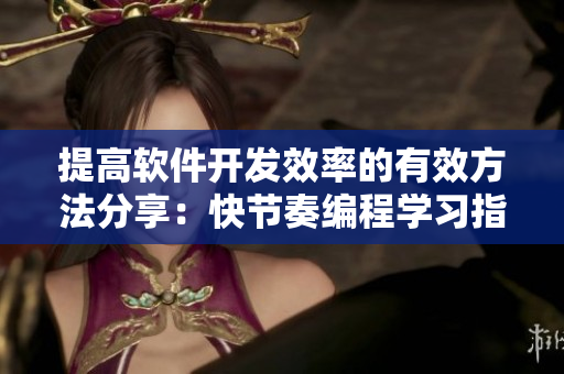 提高软件开发效率的有效方法分享：快节奏编程学习指南