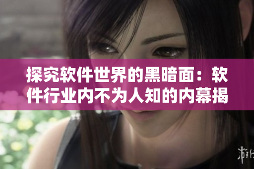 探究软件世界的黑暗面：软件行业内不为人知的内幕揭露