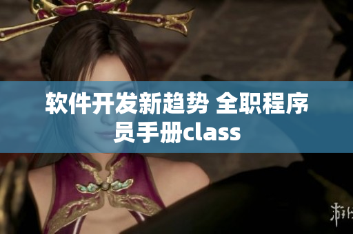 软件开发新趋势 全职程序员手册class