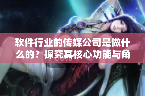 软件行业的传媒公司是做什么的？探究其核心功能与角色