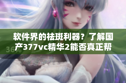 软件界的祛斑利器？了解国产377vc精华2能否真正帮助你解决繁琐问题