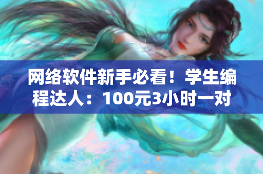 网络软件新手必看！学生编程达人：100元3小时一对一指导电话服务