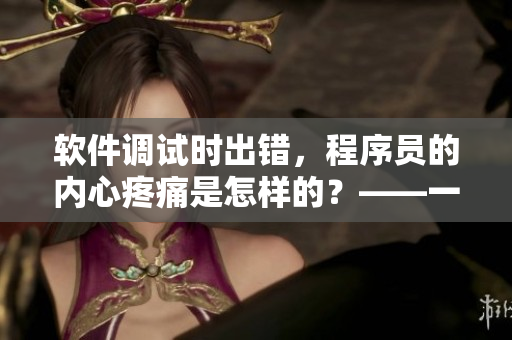 软件调试时出错，程序员的内心疼痛是怎样的？——一个深度解读