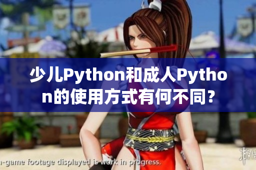 少儿Python和成人Python的使用方式有何不同？