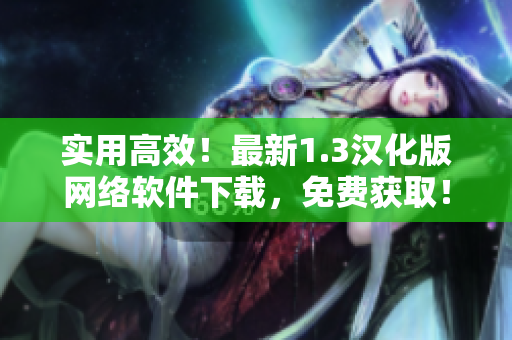 实用高效！最新1.3汉化版网络软件下载，免费获取！