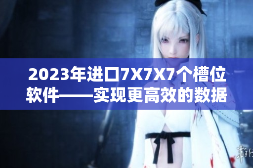 2023年进口7X7X7个槽位软件——实现更高效的数据处理