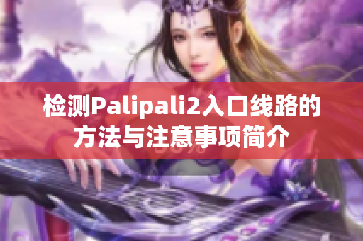 检测Palipali2入口线路的方法与注意事项简介