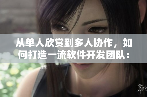 从单人欣赏到多人协作，如何打造一流软件开发团队：从动漫中获得的灵感