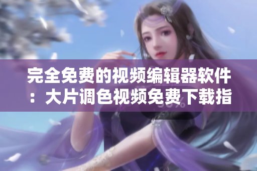 完全免费的视频编辑器软件：大片调色视频免费下载指南