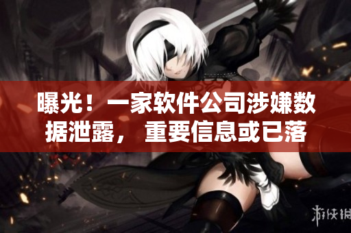 曝光！一家软件公司涉嫌数据泄露， 重要信息或已落入他人手中！