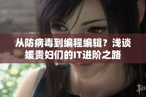从防病毒到编程编辑？浅谈媛贵妇们的IT进阶之路