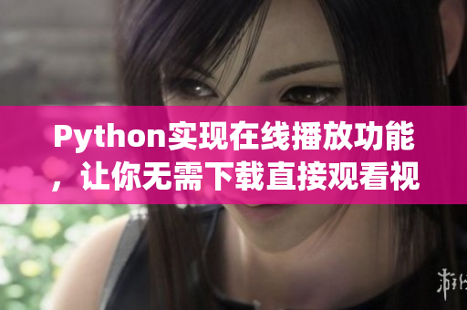 Python实现在线播放功能，让你无需下载直接观看视频