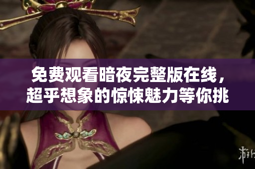 免费观看暗夜完整版在线，超乎想象的惊悚魅力等你挑战！