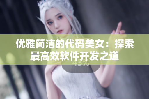 优雅简洁的代码美女：探索最高效软件开发之道