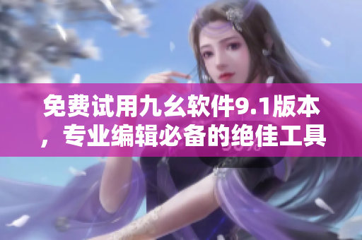 免费试用九幺软件9.1版本，专业编辑必备的绝佳工具