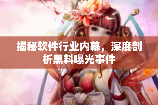 揭秘软件行业内幕，深度剖析黑料曝光事件