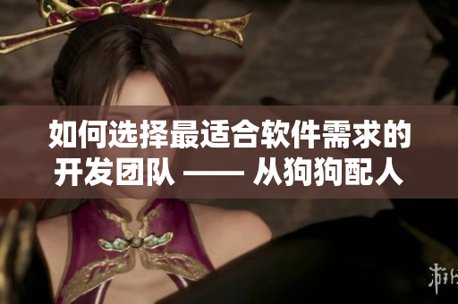如何选择最适合软件需求的开发团队 —— 从狗狗配人的角度思考