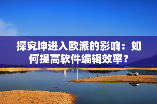探究坤进入欧派的影响：如何提高软件编辑效率？
