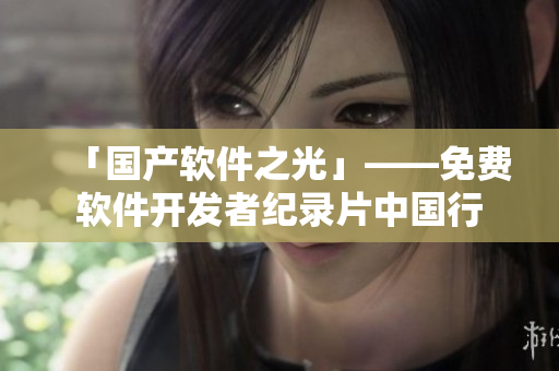 「国产软件之光」——免费软件开发者纪录片中国行