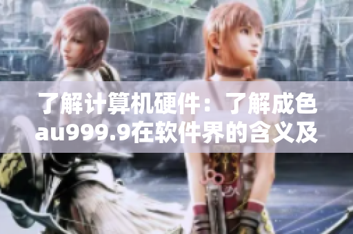 了解计算机硬件：了解成色au999.9在软件界的含义及用途