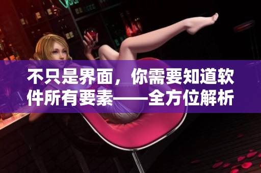 不只是界面，你需要知道软件所有要素——全方位解析软件架构及功能
