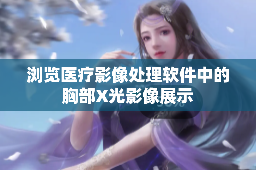 浏览医疗影像处理软件中的胸部X光影像展示