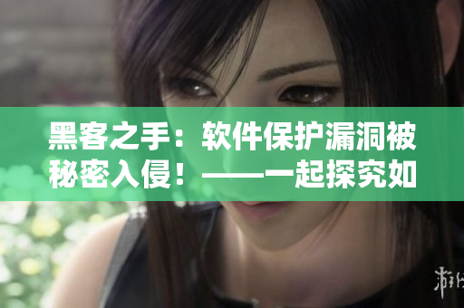 黑客之手：软件保护漏洞被秘密入侵！——一起探究如何提升软件安全性！