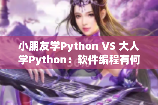 小朋友学Python VS 大人学Python：软件编程有何不同