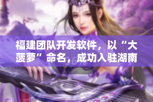 福建团队开发软件，以“大菠萝”命名，成功入驻湖南教育网导航