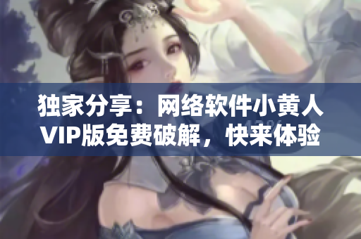 独家分享：网络软件小黄人VIP版免费破解，快来体验吧