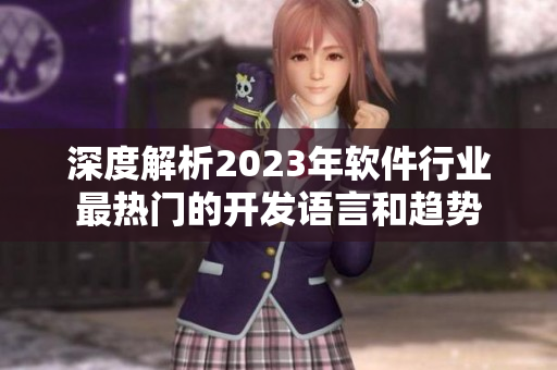 深度解析2023年软件行业最热门的开发语言和趋势