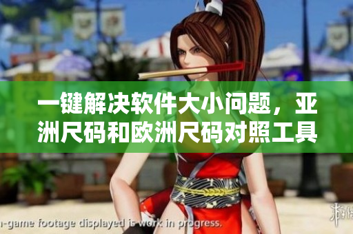 一键解决软件大小问题，亚洲尺码和欧洲尺码对照工具箱为您服务！