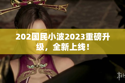 202国民小波2023重磅升级，全新上线！