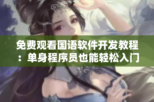 免费观看国语软件开发教程：单身程序员也能轻松入门