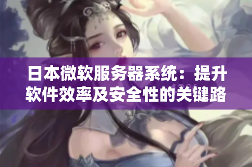 日本微软服务器系统：提升软件效率及安全性的关键路径