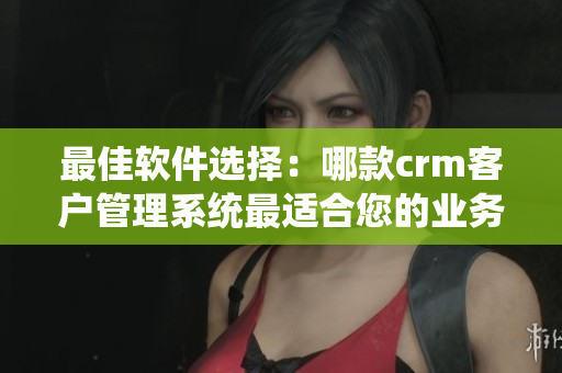最佳软件选择：哪款crm客户管理系统最适合您的业务？
