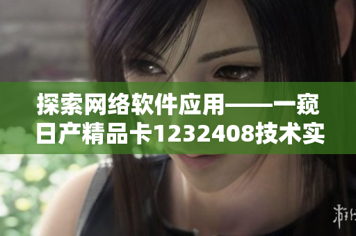 探索网络软件应用——一窥日产精品卡1232408技术实现