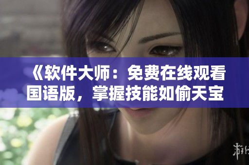 《软件大师：免费在线观看国语版，掌握技能如偷天宝鉴》
