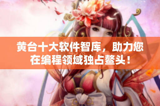 黄台十大软件智库，助力您在编程领域独占鳌头！