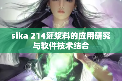 sika 214灌浆料的应用研究与软件技术结合