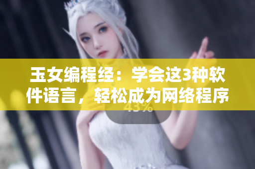玉女编程经：学会这3种软件语言，轻松成为网络程序员