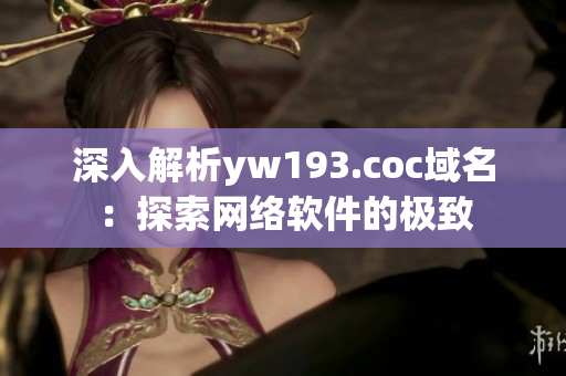 深入解析yw193.coc域名：探索网络软件的极致