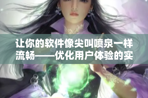 让你的软件像尖叫喷泉一样流畅——优化用户体验的实用技巧