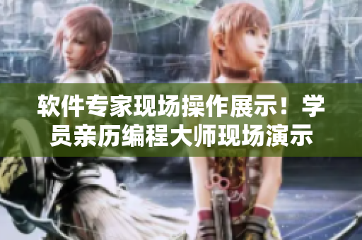 软件专家现场操作展示！学员亲历编程大师现场演示