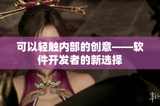 可以轻触内部的创意——软件开发者的新选择